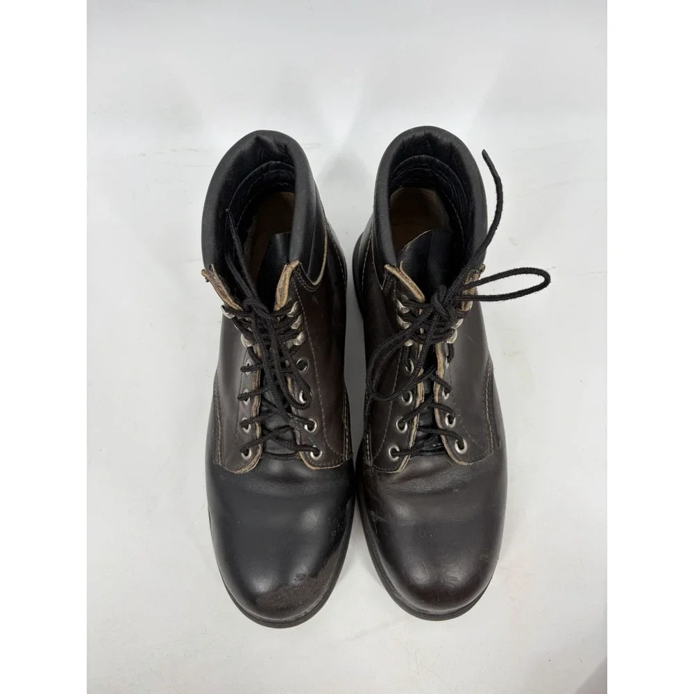 Red Wing Boots Mens Size 8.5 3E Steel Safety King Toe Black Work 2243 Vintage